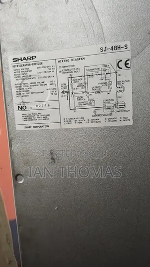 Sharp Sj-48h-S Refrigerator