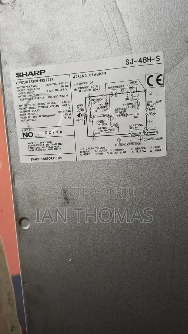 Sharp Sj-48h-S Refrigerator - thumbnail 3