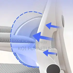 Office Chairs; Ergonomic White Design Chair With Padded Flip Up Arms