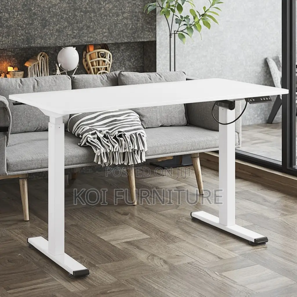 Office Desk; 120cm Electric Adjustable Office Desk