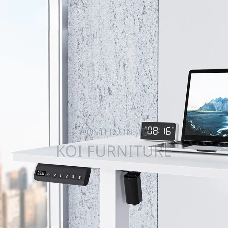 Office Desk; 120cm Electric Adjustable Office Desk