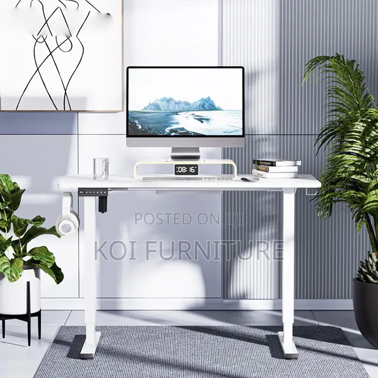 Office Desk; 120cm Electric Adjustable Office Desk