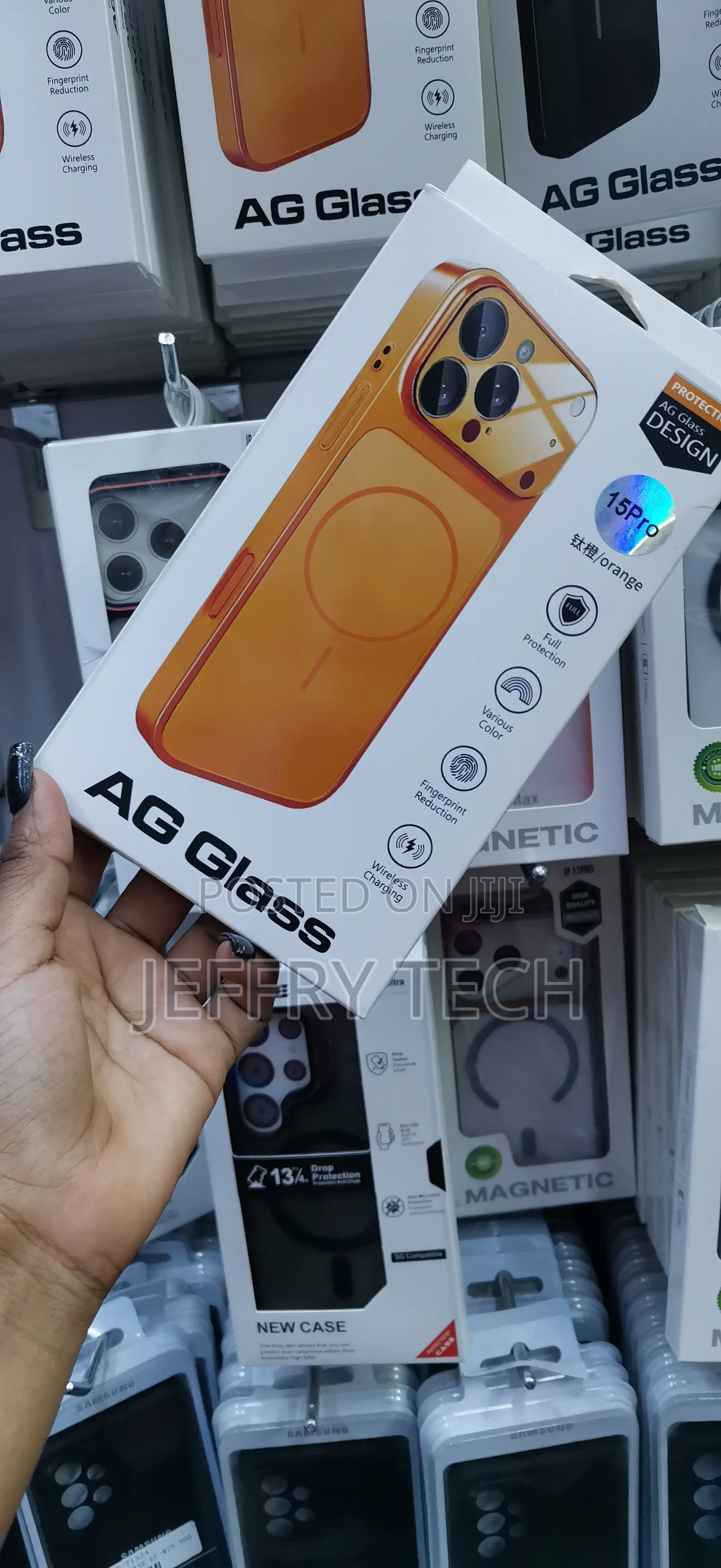 Ag Glassorange Case for Older iPhone Devices.