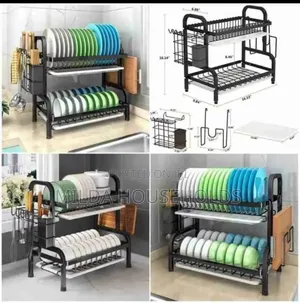 2 Tier High Quality Carbon Steel Dish Rack.