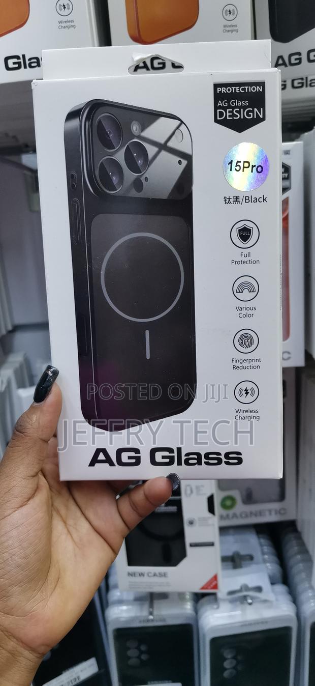 Ag Glass Phone Case for iPhone 15 Pro,