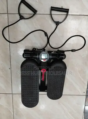Mini Stepper Exercise Machine With Resistance Bands.