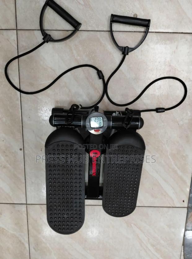 Mini Stepper Exercise Machine With Resistance Bands.