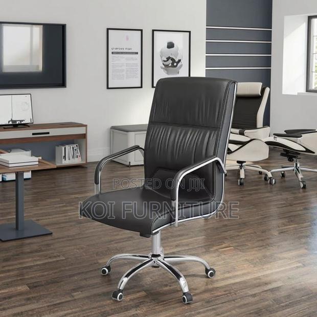 Office Chairs; High Backrest Leather Synthetic Office Chairs - thumbnail 5