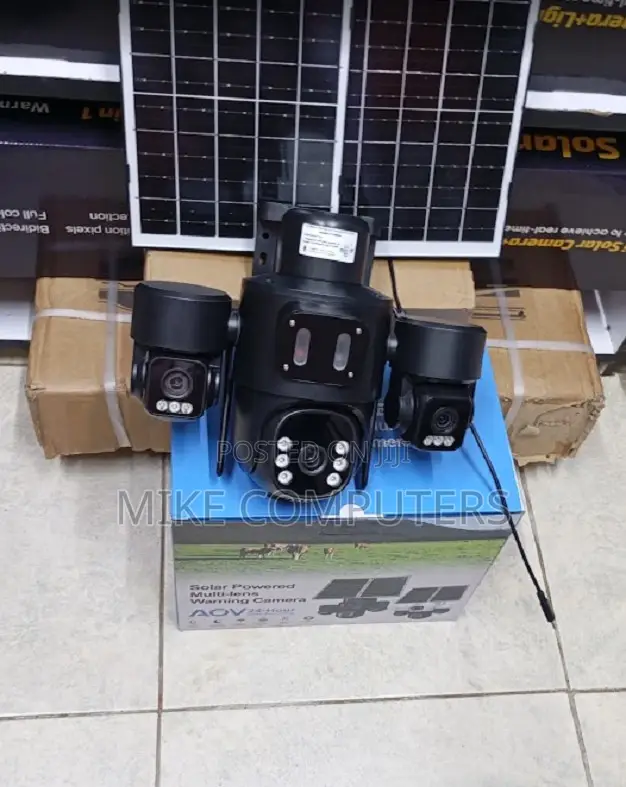 (Three) Solar Powered PTZ Cam - Human Detection,
