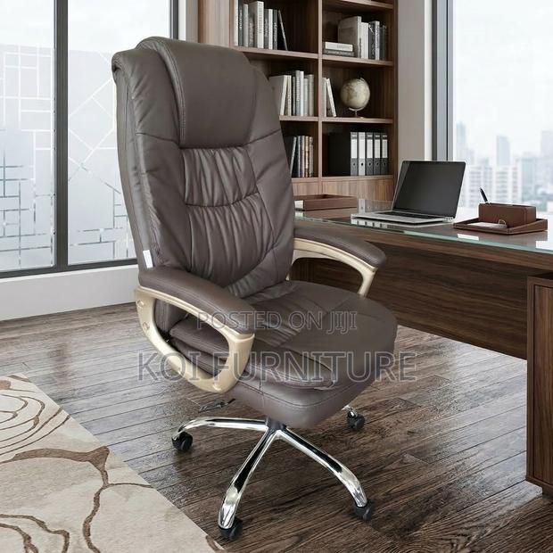 Office Chairs; Grand Executive High Back Leathee Premium Chairs - thumbnail 2
