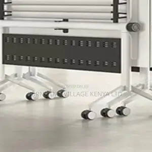 Office Table ;White Meeting Table With Foldable Design