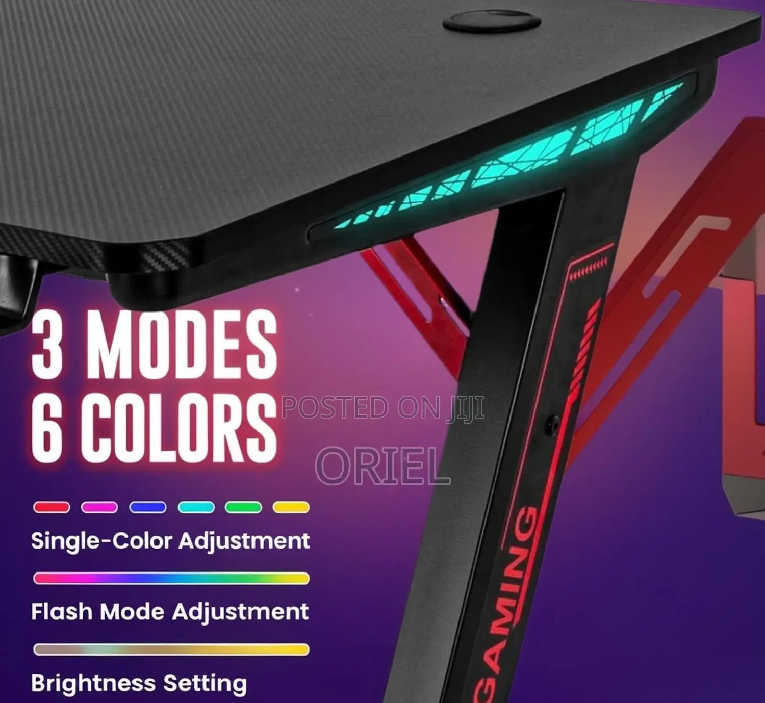 Office Desk : Office 1.4m E-Sports Z-Shaped Gaming Desk