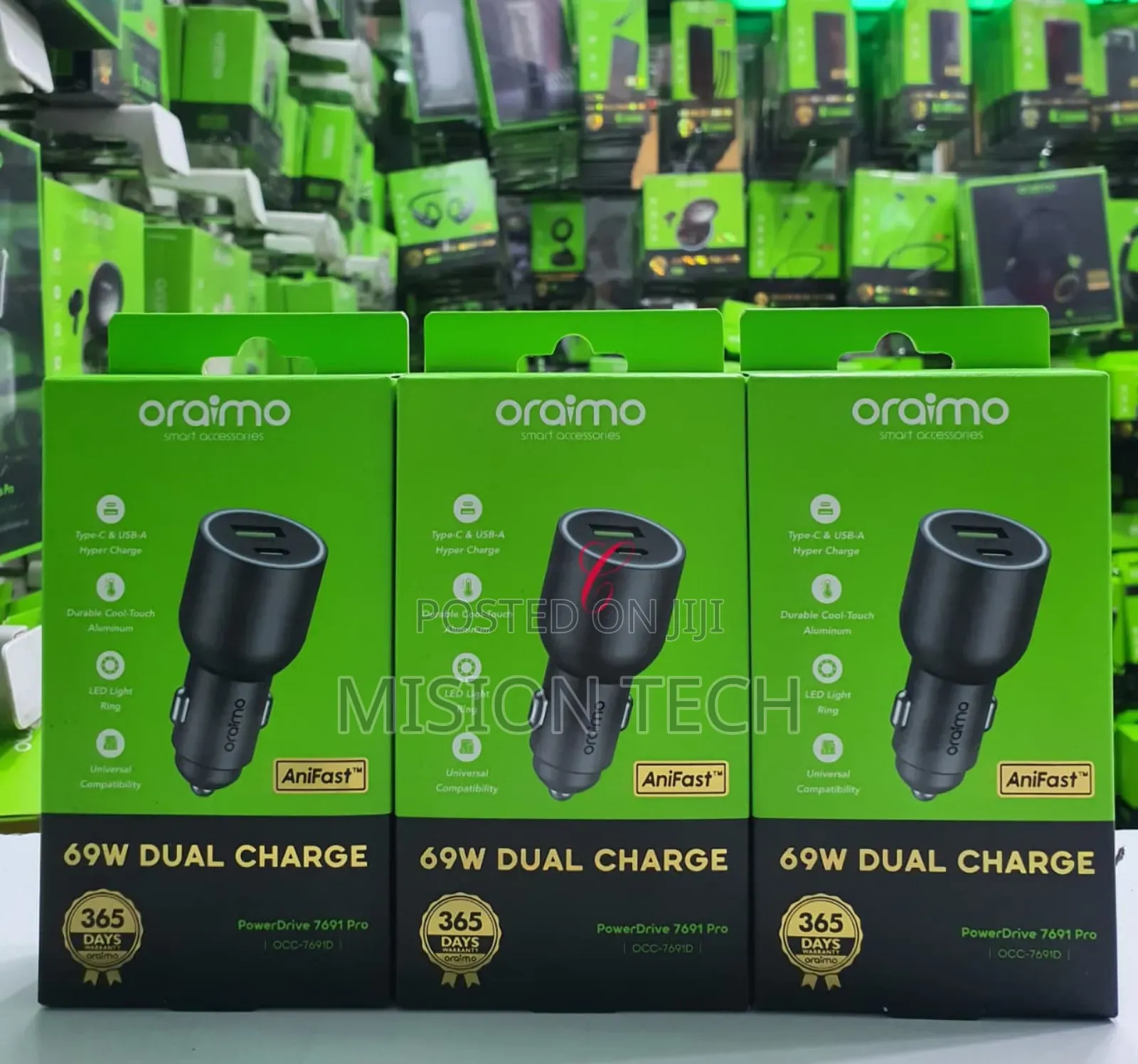 Oraimo Powerdrive 7691 Pro Car Charger. * 