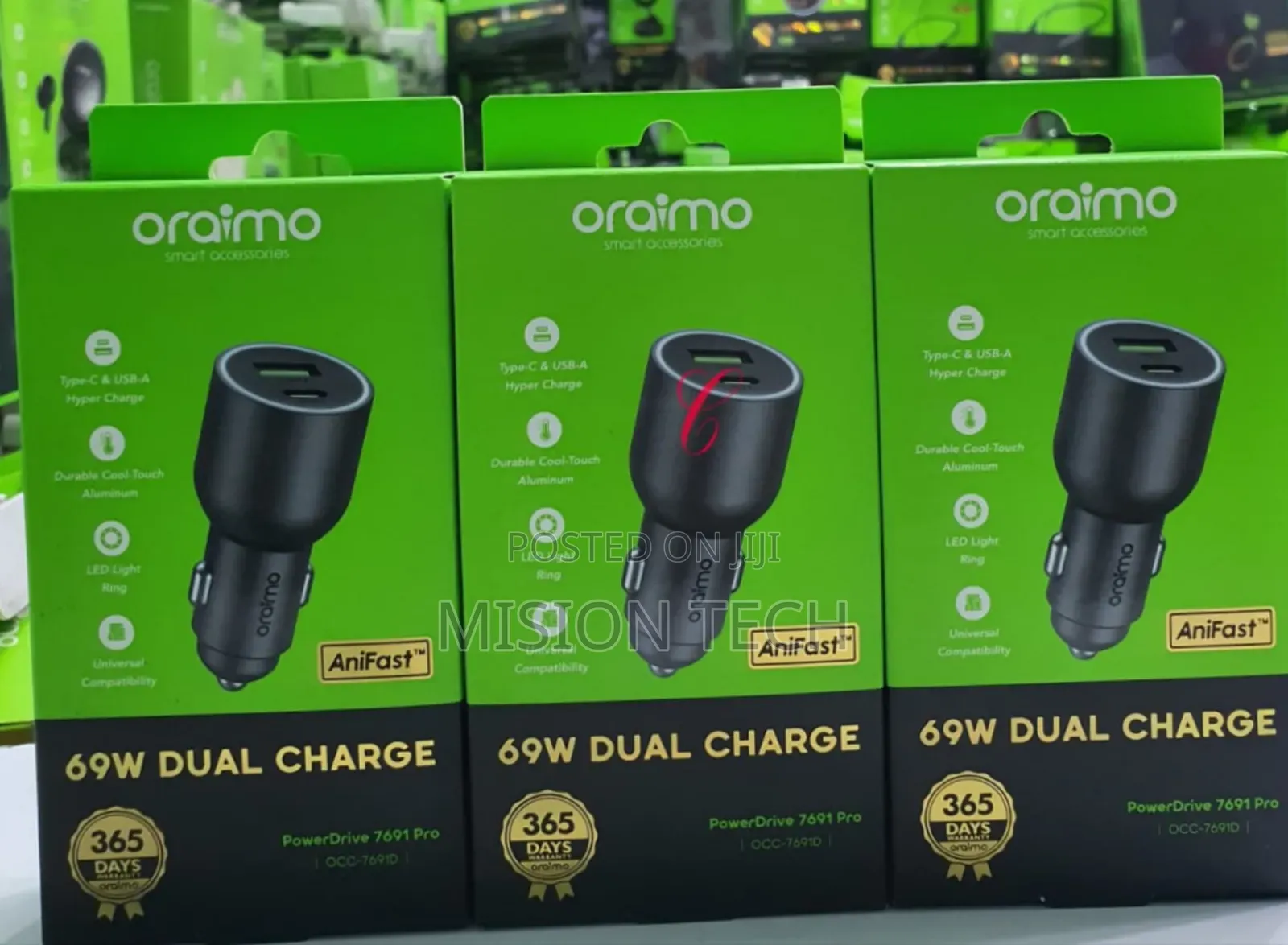 Oraimo Powerdrive 7691 Pro Car Charger. * 