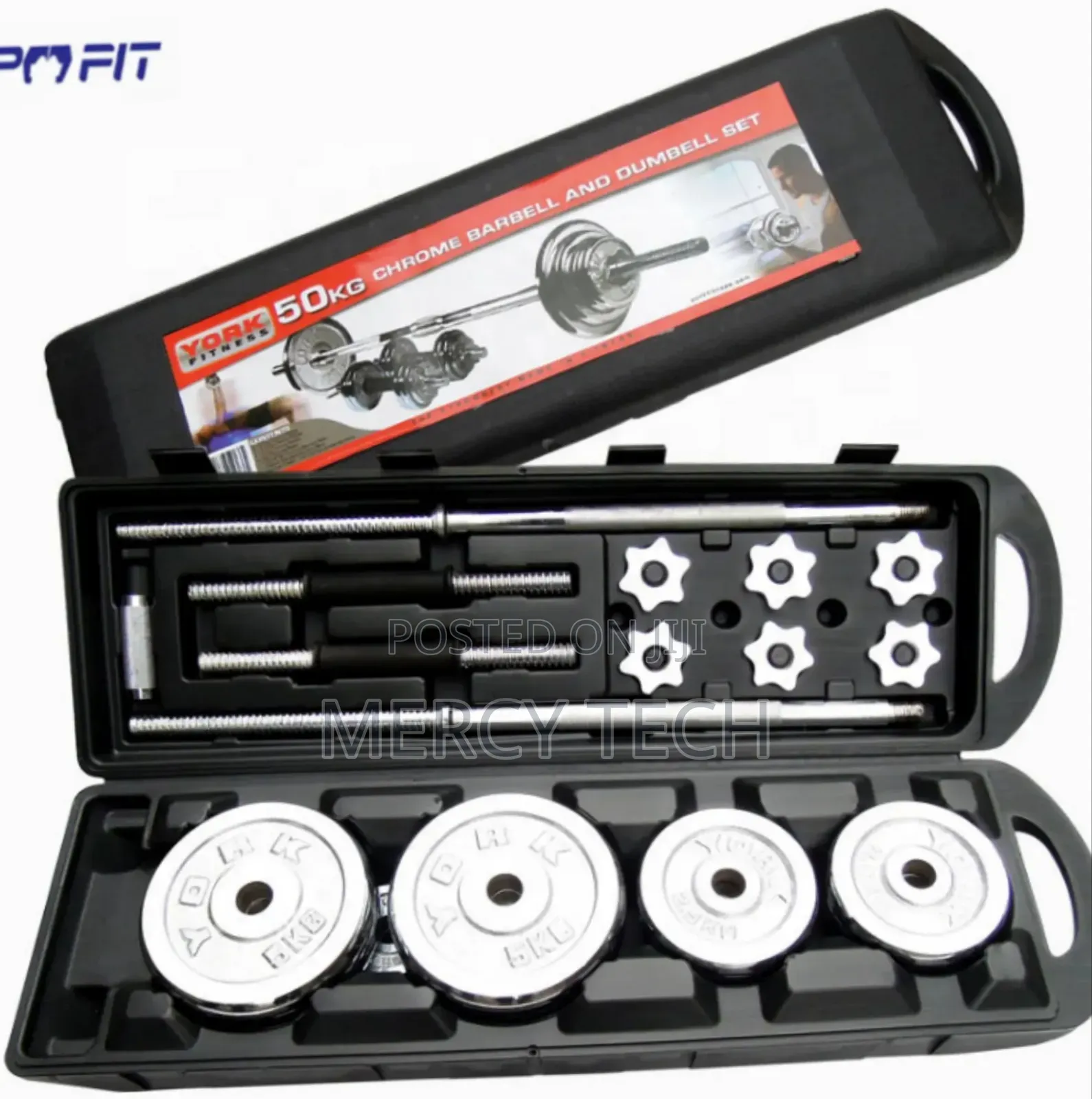 Adjustable York Dumbbell and Barbell Set