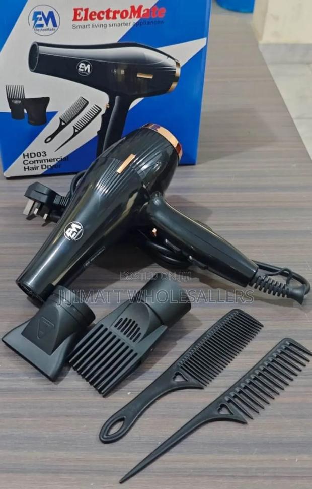 Electromate Commercial Hairdryer/Brodry With Accessories