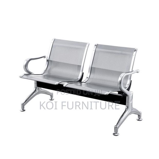 Office Benches; Steel Gray Heavy Two Seaters Bench - thumbnail 3
