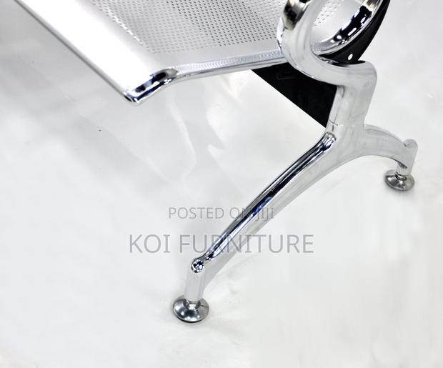 Office Benches; Steel Gray Heavy Two Seaters Bench - thumbnail 4