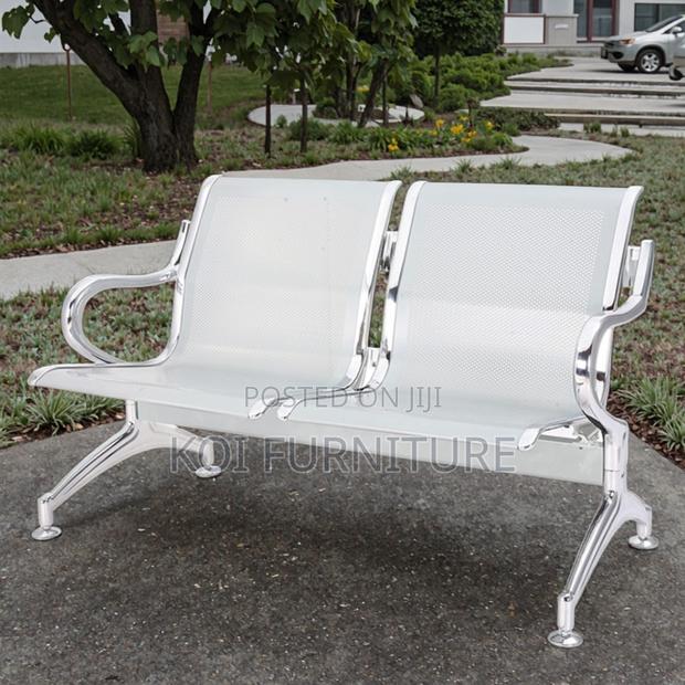Office Benches; Steel Gray Heavy Two Seaters Bench - thumbnail 6