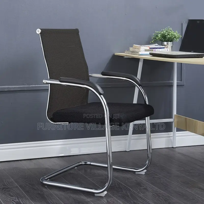 Office Chair ; Black Mesh Chair With Armrests for Office