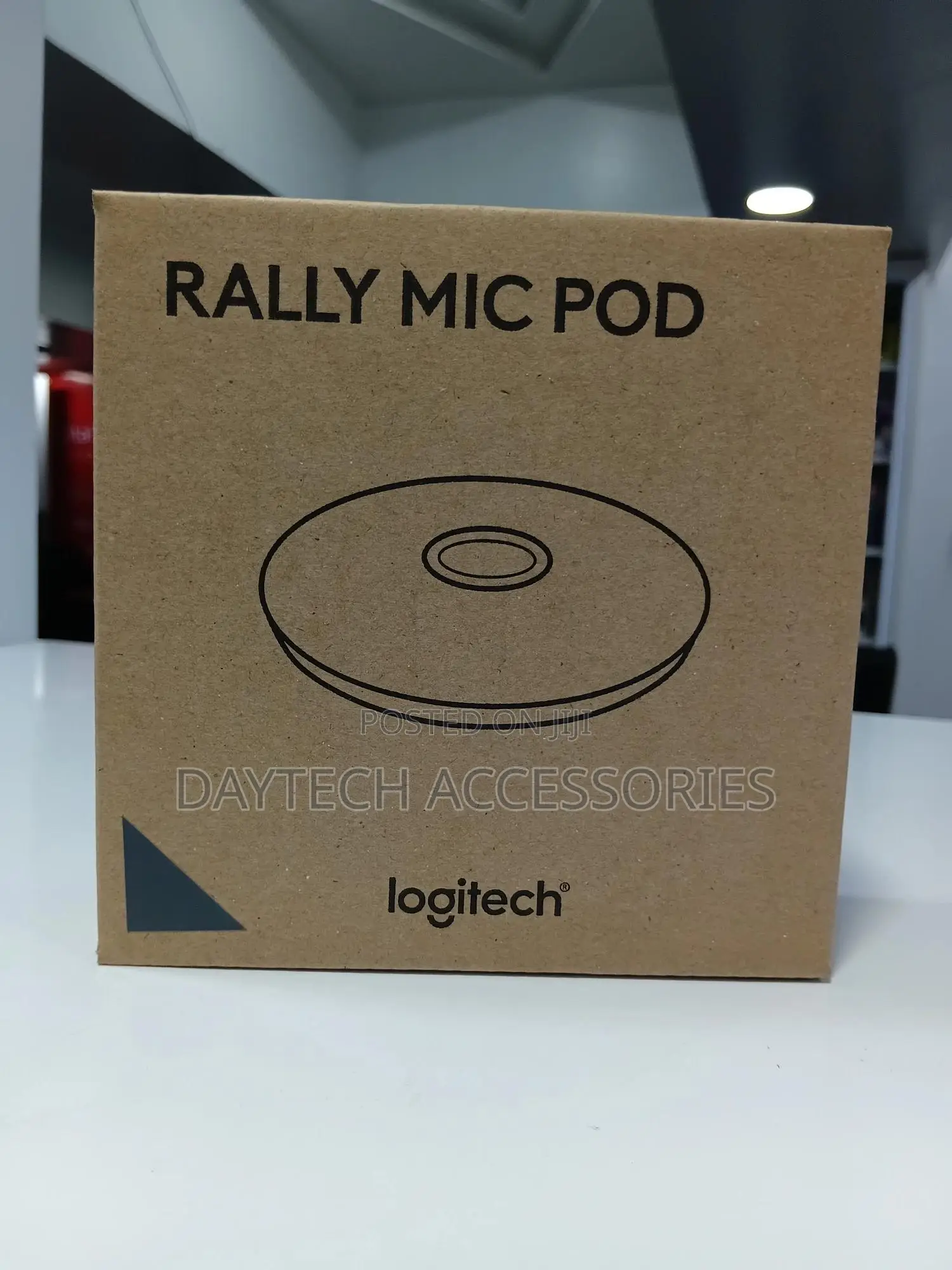 The Logitech Rally Mic Pod Microphone for Video Conferencing Systems.