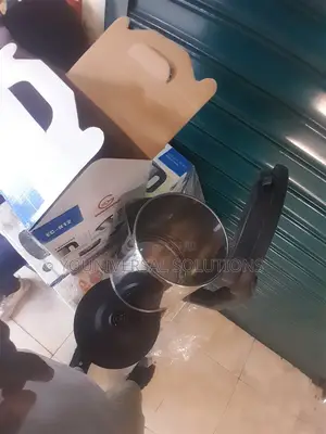 2 Litres Eurochef 3 Pin Plug 1 Metre Cable Stainless Steel Kettle