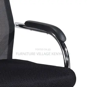 Office Chair ; Black Mesh Chair With Armrests for Office