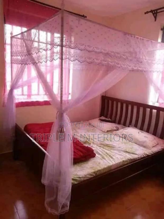 Pink 4 Stand Premium Mosquito Net