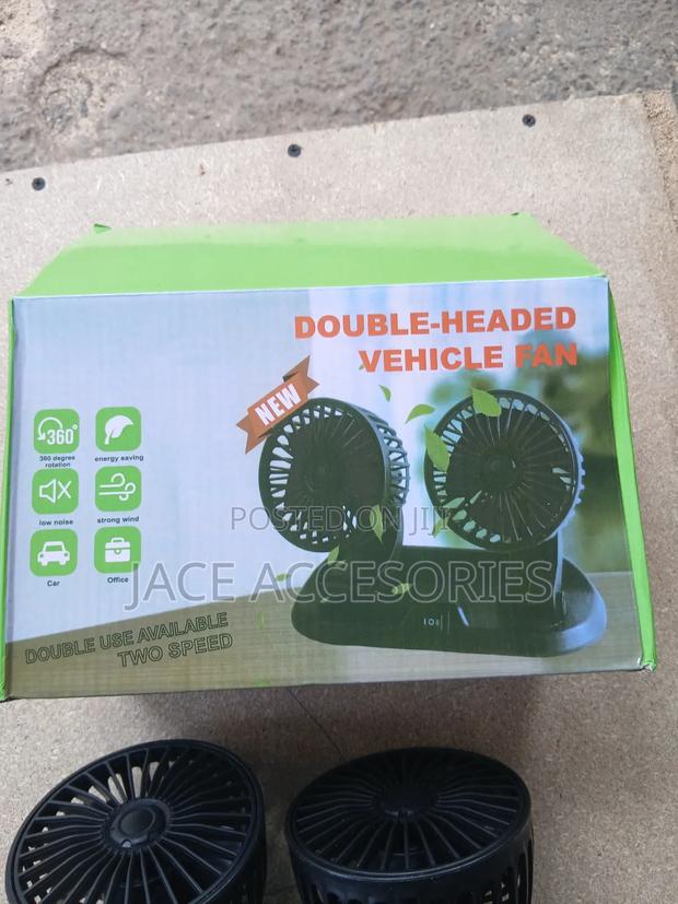Double Headed Car Fan