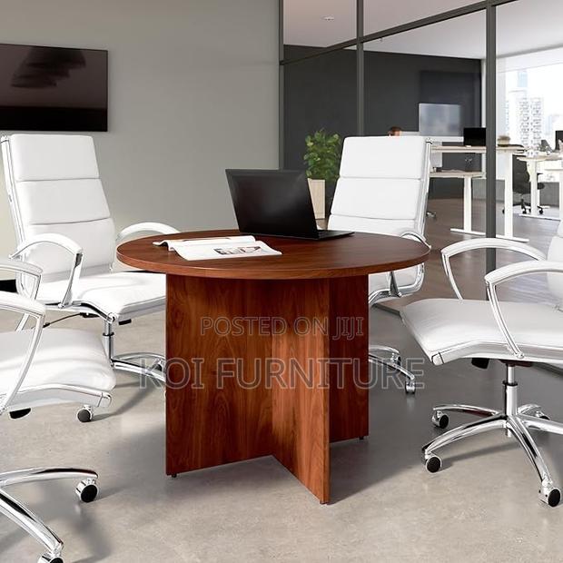 Boardroom Table; 1.2m Round Surface Meeting Boadroom Table - thumbnail 3