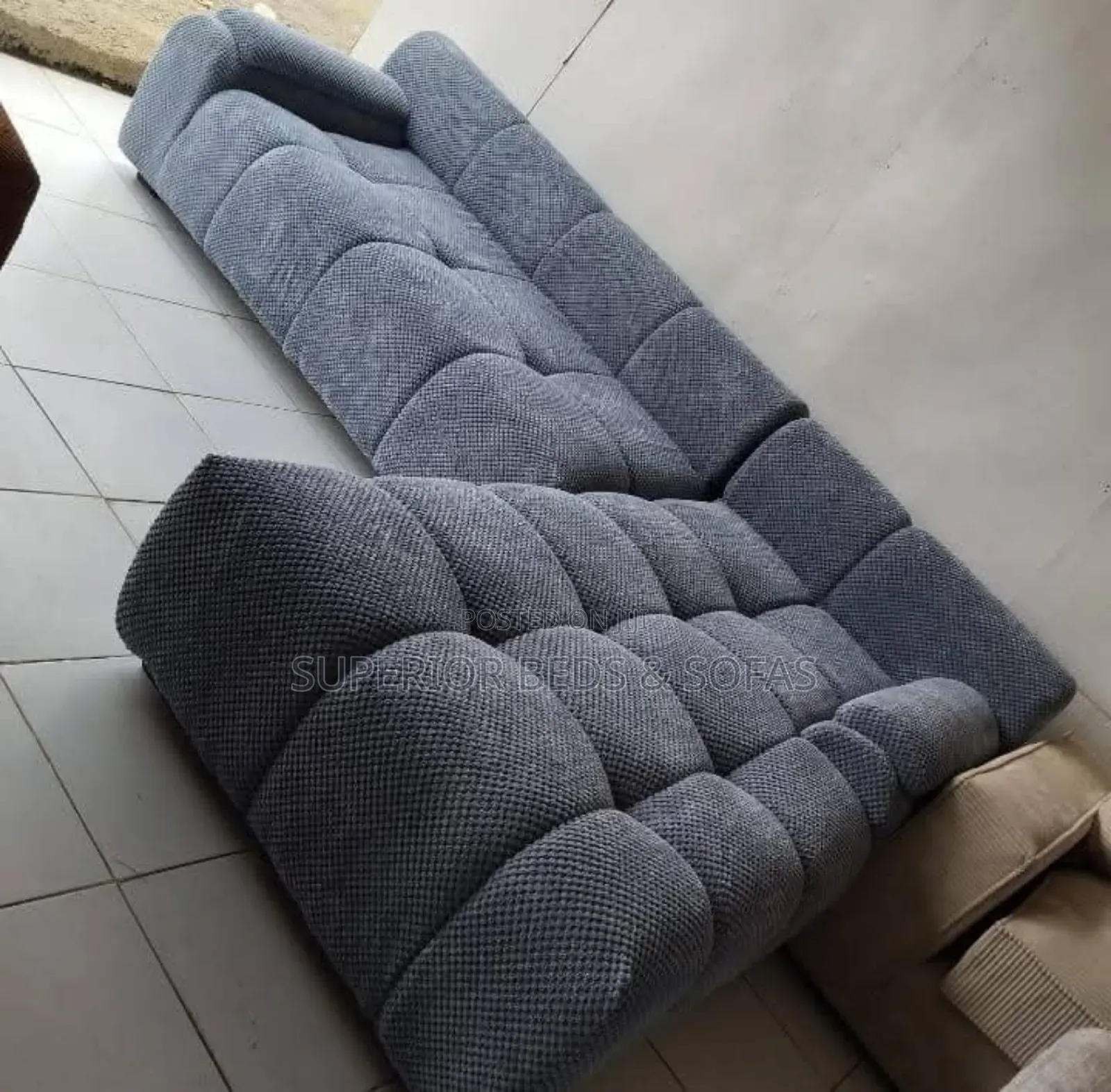 Black Bubble Sofa - Corner Seat/L-Shaped (5 Seater)