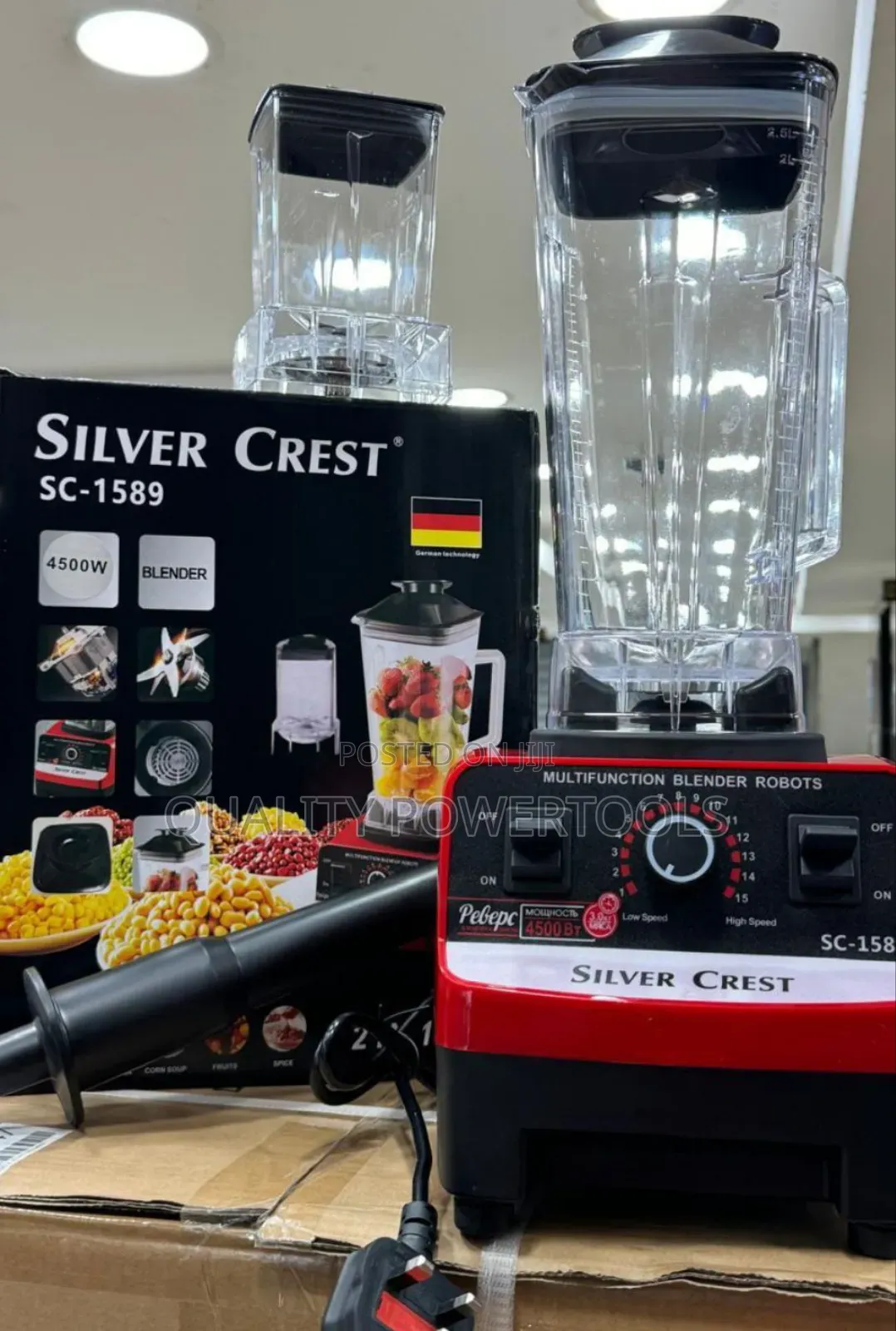 2 in 1 Silver Crest Blender-Smart