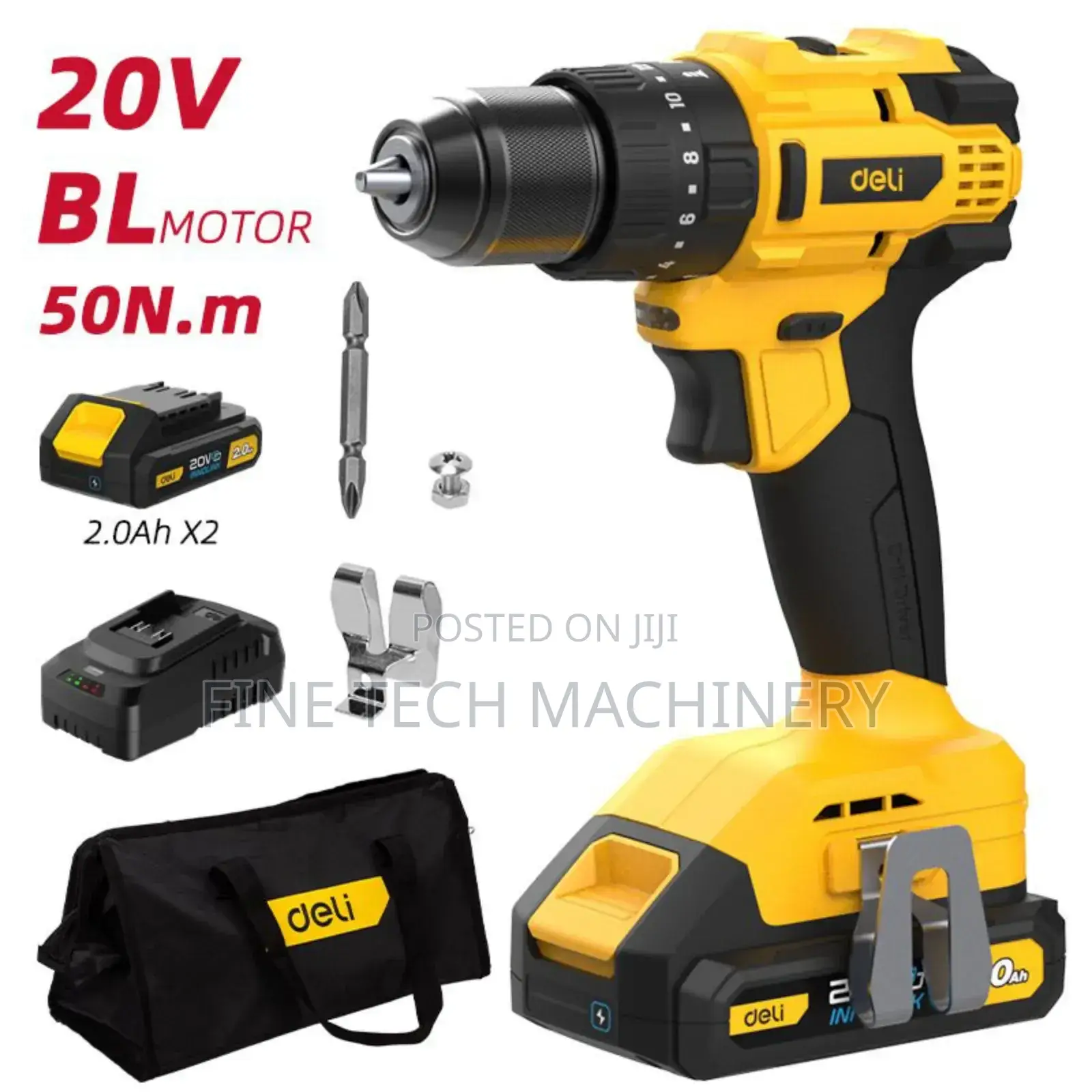 Deli Edc120-2 Cordless Electric Drill.