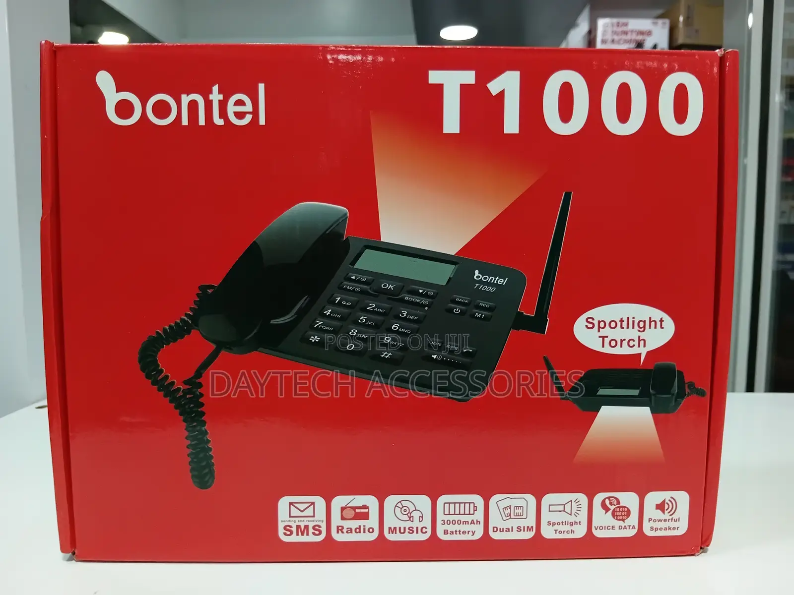 Bontel T1000 Dual Sim Wireless Desktop Phone GSM 800/900/1800/1900mhz