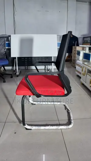 Office Chairs; Ergonomic Mid Backrest Crimson Chair With Sled Base