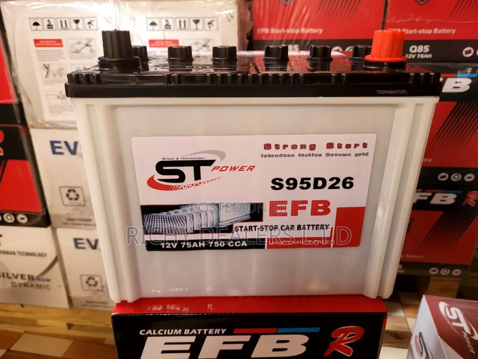 St Power S95 12v/75ah Start Stop Car Battery