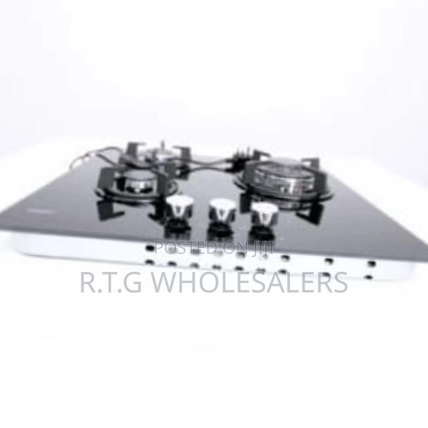 Haier Black Glass 3-Burner Built-in Hob