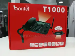 Bontel T1000 GSM Fixed Wireless Landline Desktop Phone (Dual Sim)