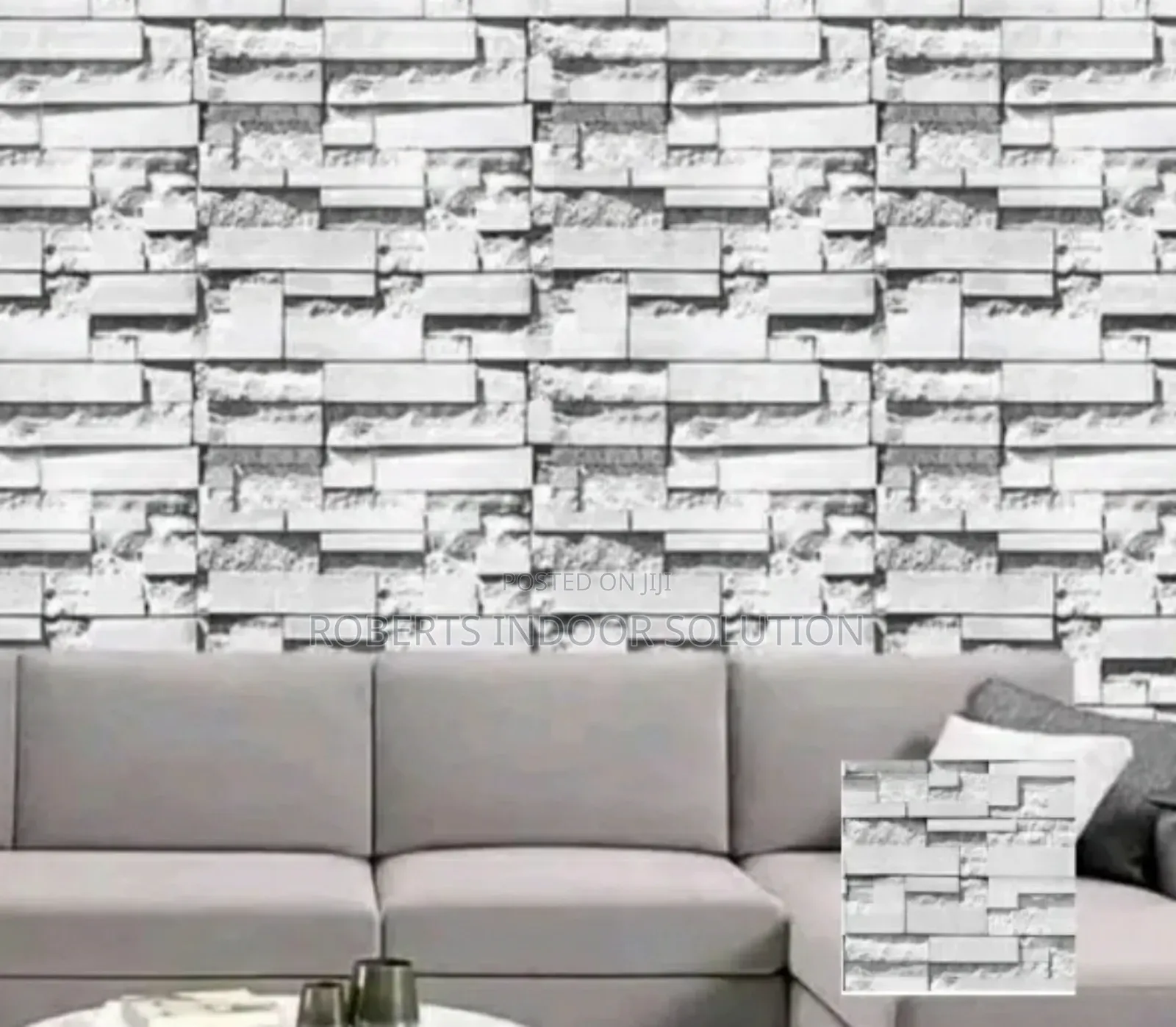 3d Grey Brick Design