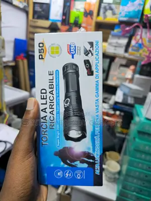 P50 Led Flashlight Super Bright 2000lm Zoom Torch