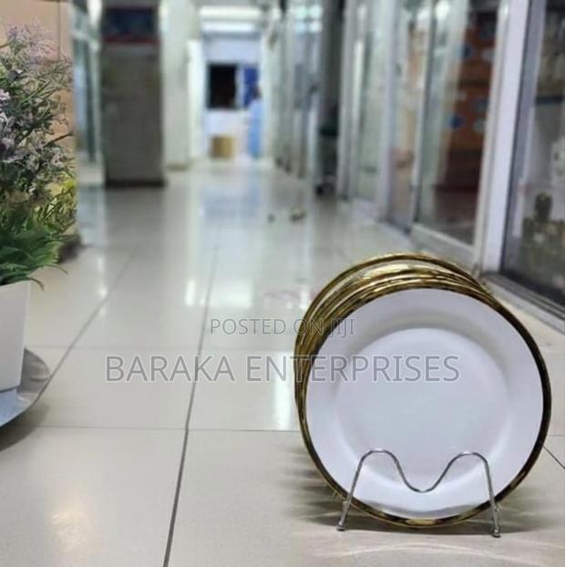 10inch Plate With Golden Rim
