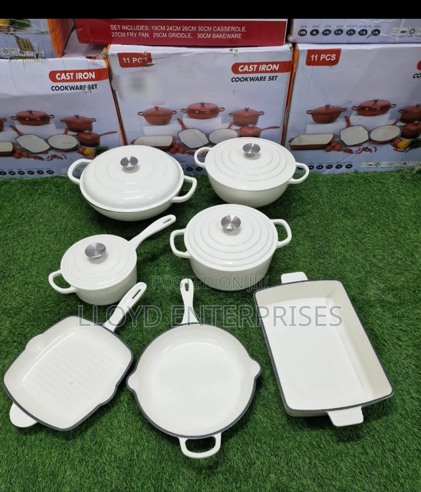 Enamel Heavy Iron Cookware 11pcs