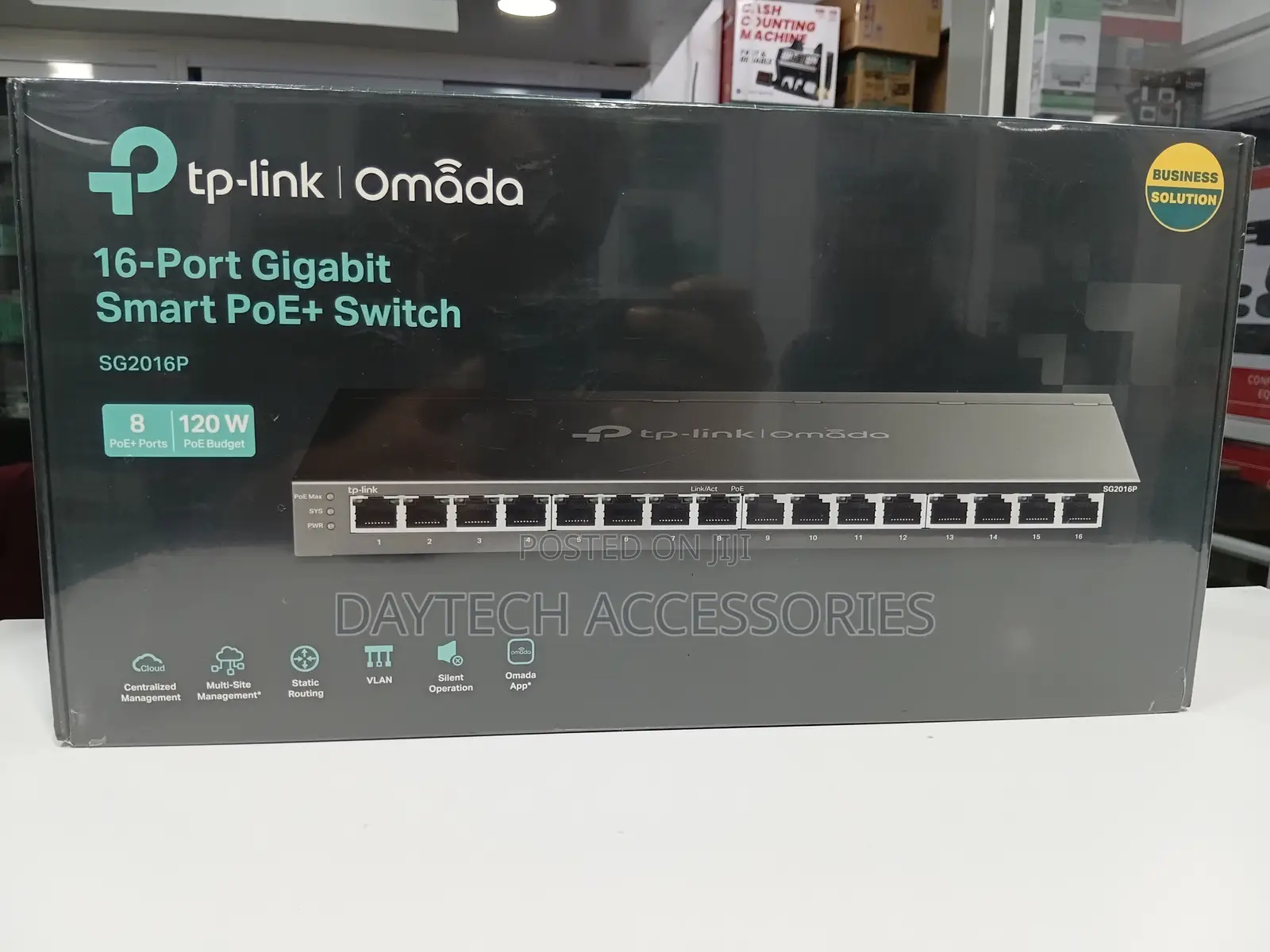 Tp-Link Tl-Sg2016p Jetstream 16-Port Gigabit Switch With 8-Port Poe+