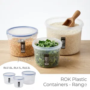 Rok Airtight Plastic Storage Containers - All Sizes (1l, 1.5l, 2l)