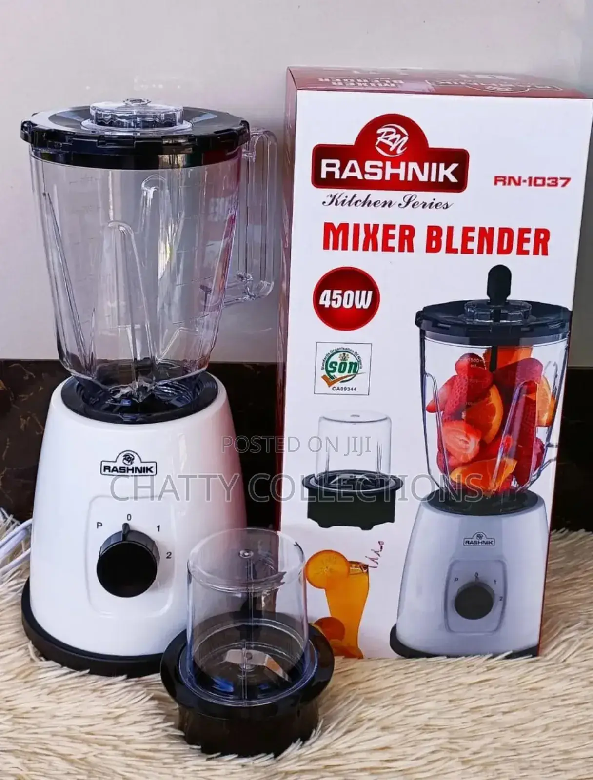 White 2 in 1 Rashnik Blender