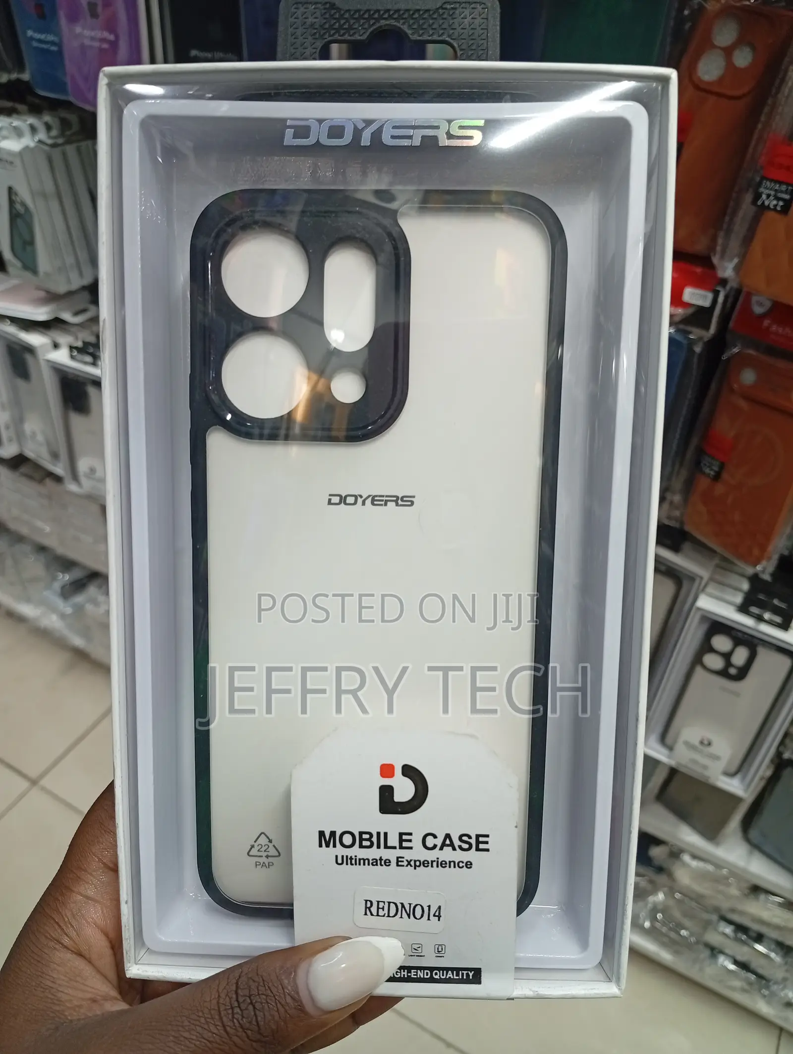 Doyers Branded Clear Mobile Phone Case, Redmi Note 14 Model.