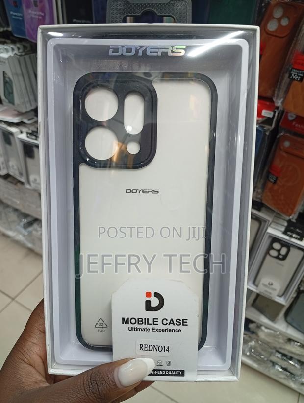 Doyers Branded Clear Mobile Phone Case, Redmi Note 14 Model.