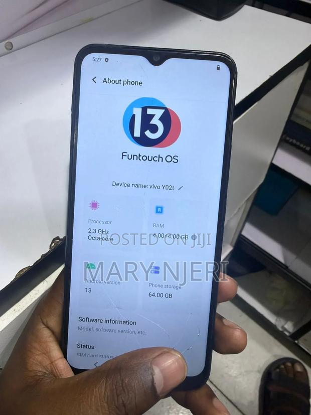 Vivo Y02t 64 GB Gray - thumbnail 5