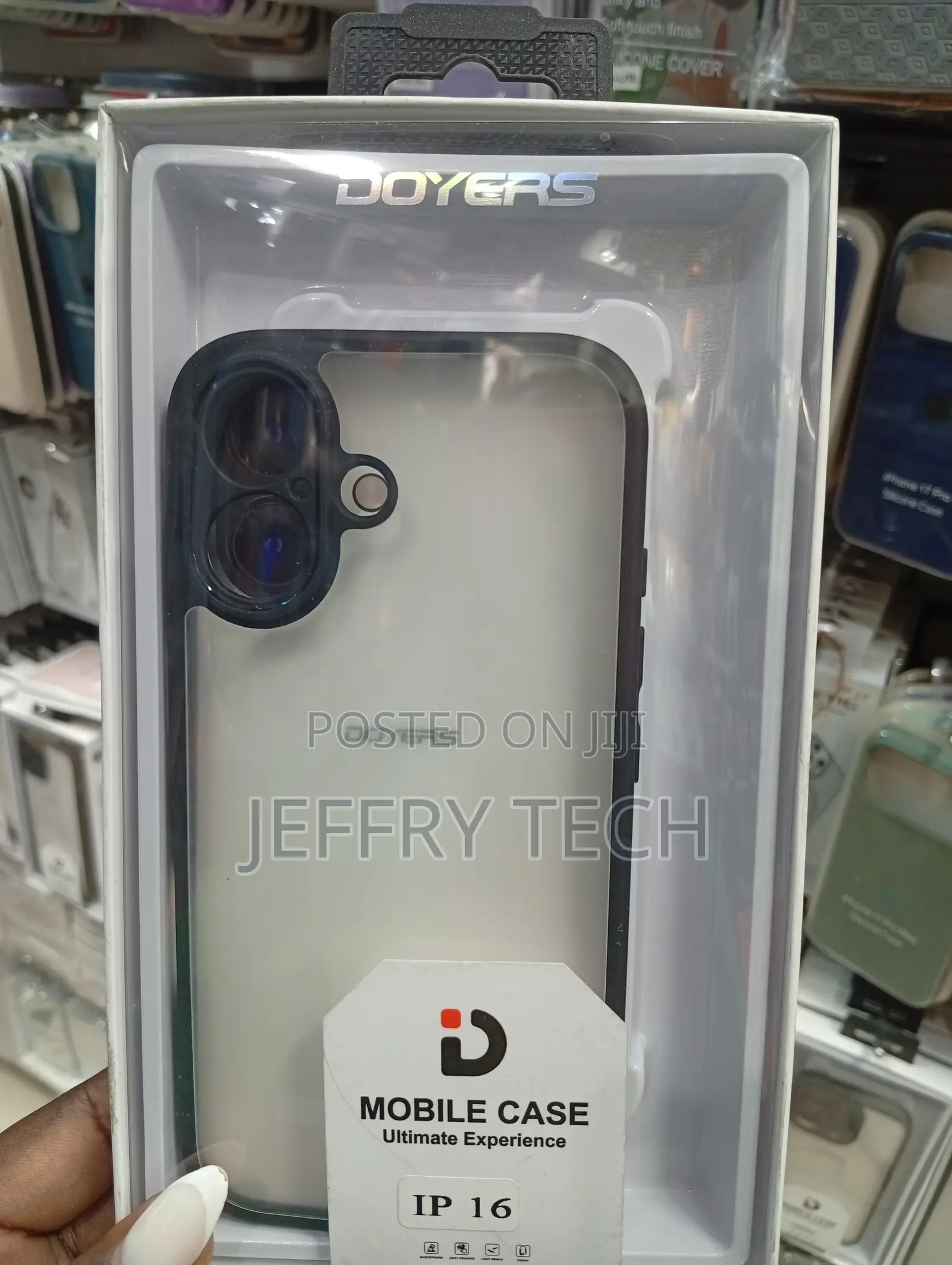 Doyers Branded Mobile Back Cover Designed for the iPhone 16.