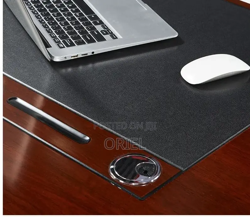 Office Desk : High-End 1.6m Executive L-Shaped Mahogany Office Desk